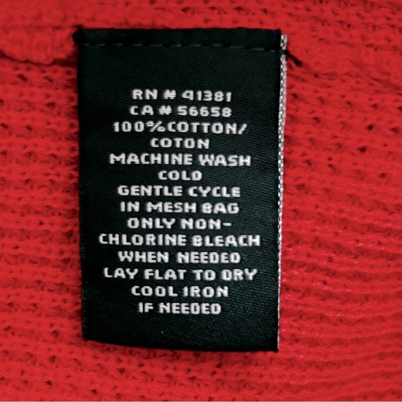 Lauren Ralph Lauren Red Waffle Print Hooded Sweater - Picture 4 of 7